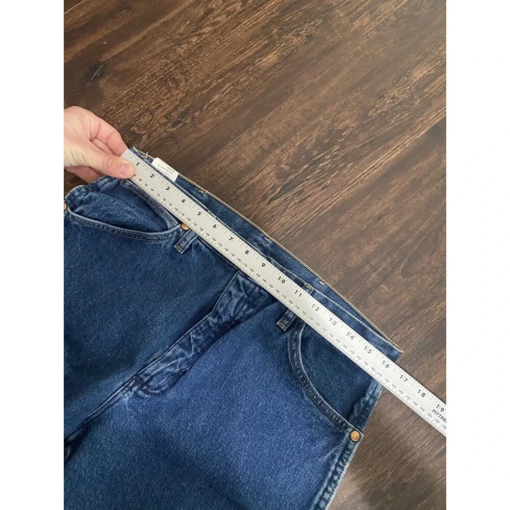 Wrangler Cowboy Cut Original Fit 13MWGK Mens Blue Jeans 33x34 Slim Fit Premium - Picture 6 of 9